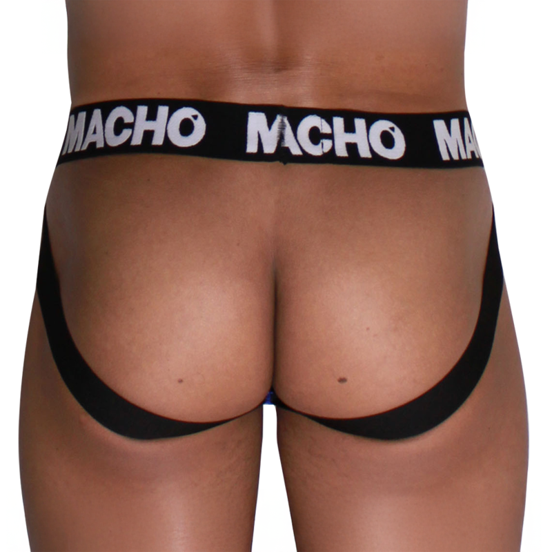 Macho-MX28AZ Jockstrap Raster Blau · Herrenunterwäsche (Bild 3)