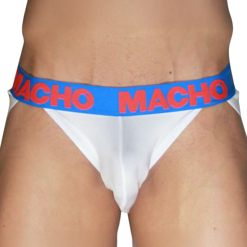 Macho-MX29AZ Jockstrap Weiß und Dunkelblau