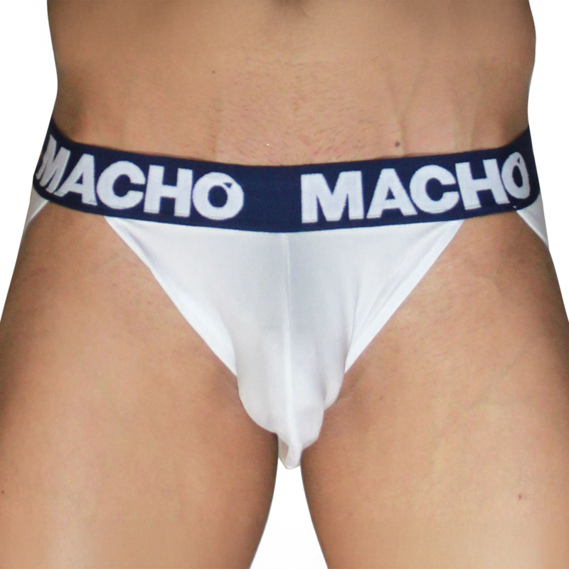 Macho-MX29DK Jockstrap Weiß und Bleumarin · Herrenunterwäsche (Bild 3)