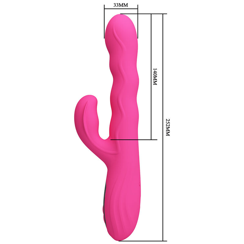 Pretty Love-Winters Vibrator Kaninchen mit Rosa LED-Bildschirm · Vibratoren (Bild 4)