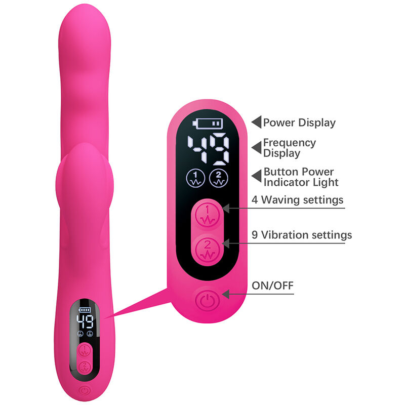 Pretty Love-Winters Vibrator Kaninchen mit Rosa LED-Bildschirm · Vibratoren (Bild 5)