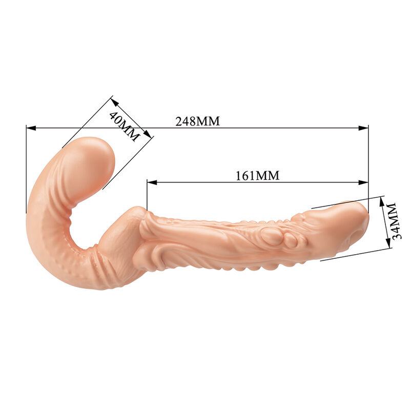 Baile-Emma Strap-on Textured für Doppelpenetration · Sextoys (Bild 6)
