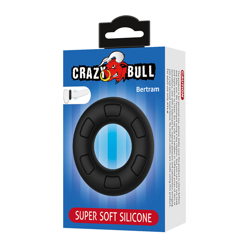 Crazy Bull-Bertram Penisring aus Silikon Schwarz · Sextoys (Bild 5)