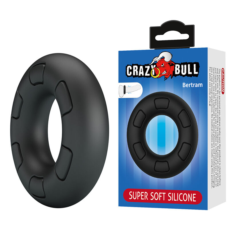 Crazy Bull-Bertram Penisring aus Silikon Schwarz · Sextoys (Bild 8)