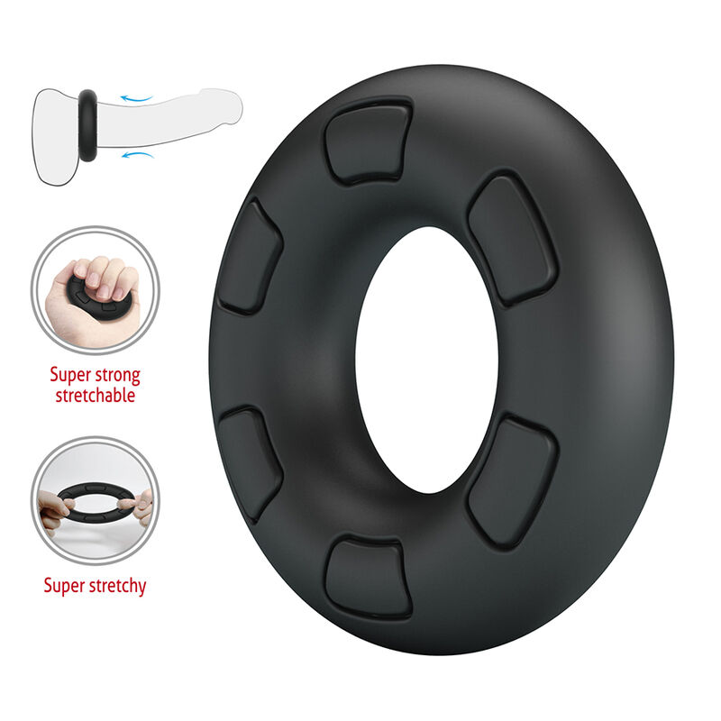 Crazy Bull-Bertram Penisring aus Silikon Schwarz · Sextoys (Bild 6)