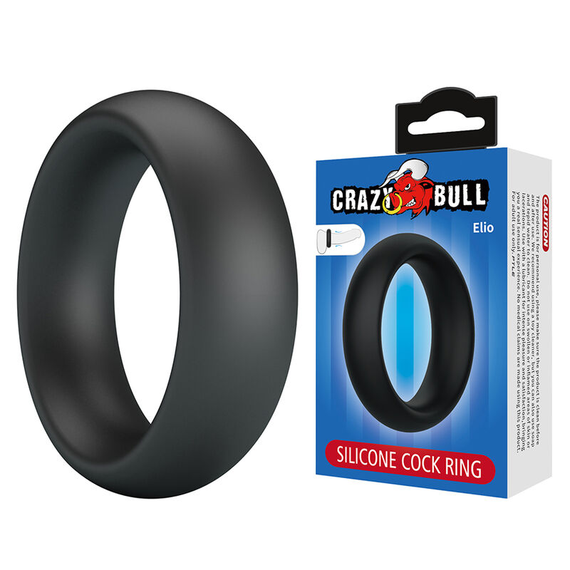 Crazy Bull-Elio Penisring in Silikon Schwarz · Sextoys (Bild 7)