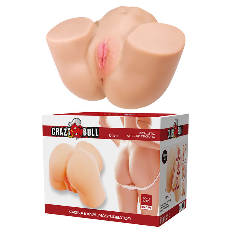 Crazy Bull-Olivia Masturbator Vaginal und Anal mit Vibrationen · Sextoys (Bild 5)