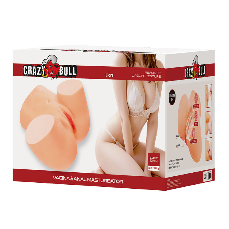Crazy Bull-Liora XXL Masturbator Vibrator Vagina und Ano · Sextoys (Bild 8)