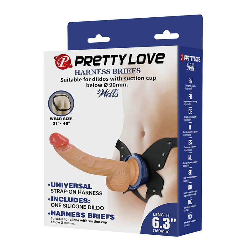 Pretty Love-Yeti Harness Strap-on mit Dildo mit Saugnapf · Strap-on & Harness (Bild 5)