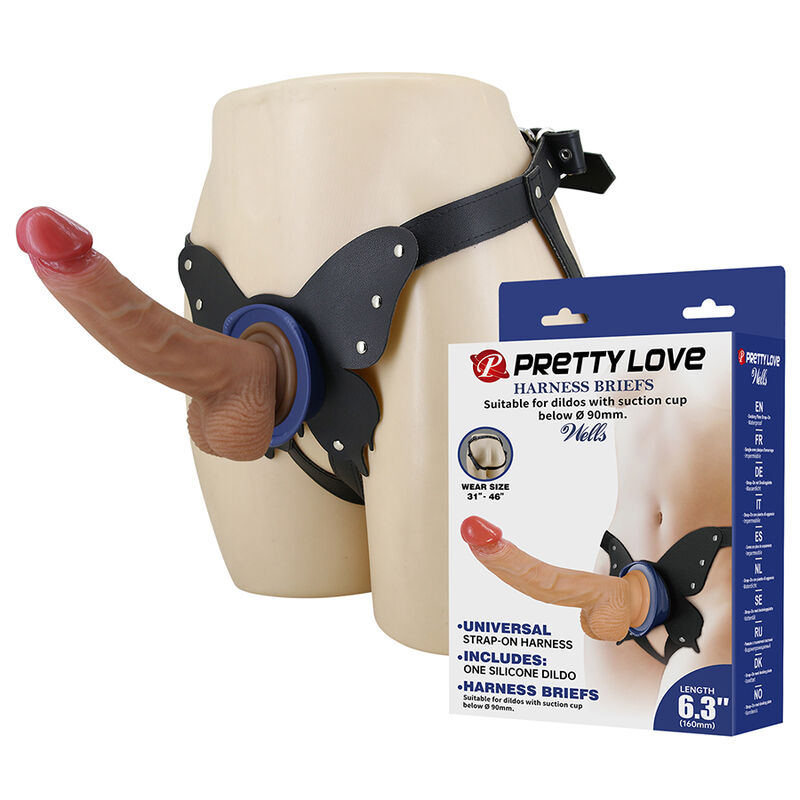 Pretty Love-Yeti Harness Strap-on mit Dildo mit Saugnapf · Strap-on & Harness