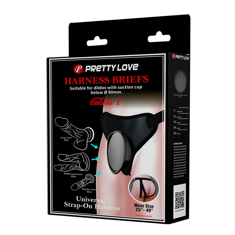 Pretty Love-Harness Universaler Strap-on Schwarz · Strap-on & Harness (Bild 6)