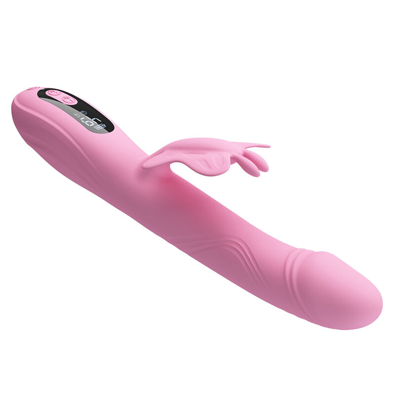 Pretty Love-Schöne Vibrator Rabbit mit Schmetterling und Rosa LED · Vibratoren (Bild 3)
