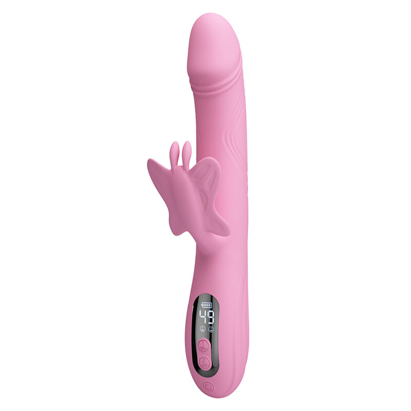 Pretty Love-Schöne Vibrator Rabbit mit Schmetterling und Rosa LED · Vibratoren (Bild 4)