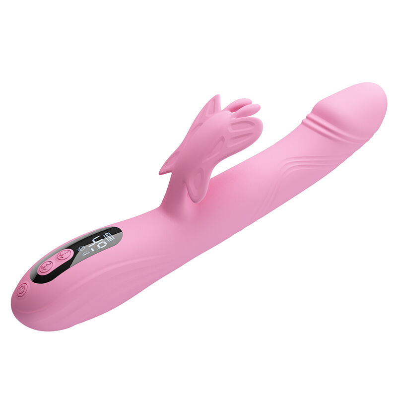 Pretty Love-Schöne Vibrator Rabbit mit Schmetterling und Rosa LED · Vibratoren (Bild 6)