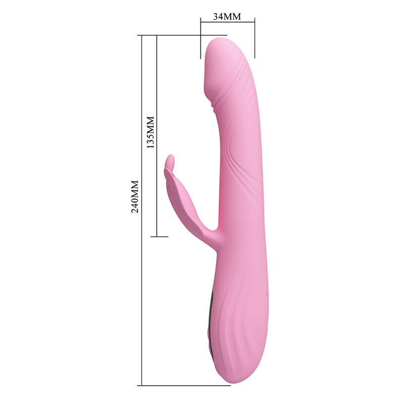 Pretty Love-Schöne Vibrator Rabbit mit Schmetterling und Rosa LED · Vibratoren (Bild 9)