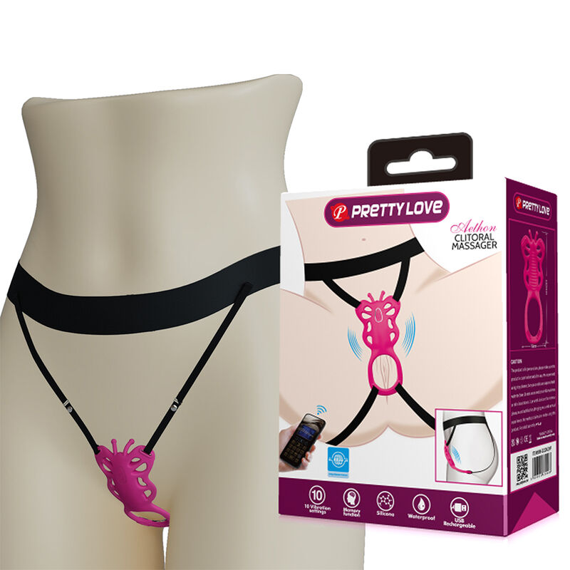 Pretty Love-Butterfly Vibrator Slip mit Rosa-Anwendung · Vibratoren