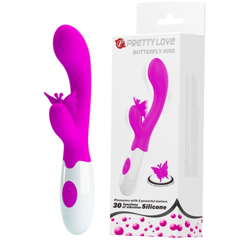 Pretty Love-Butterfly Kiss Vibrator Rabbit 30 Funktionen Lila · Vibratoren (Bild 10)