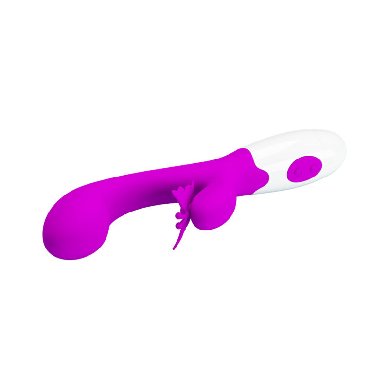 Pretty Love-Butterfly Kiss Vibrator Rabbit 30 Funktionen Lila · Vibratoren (Bild 8)