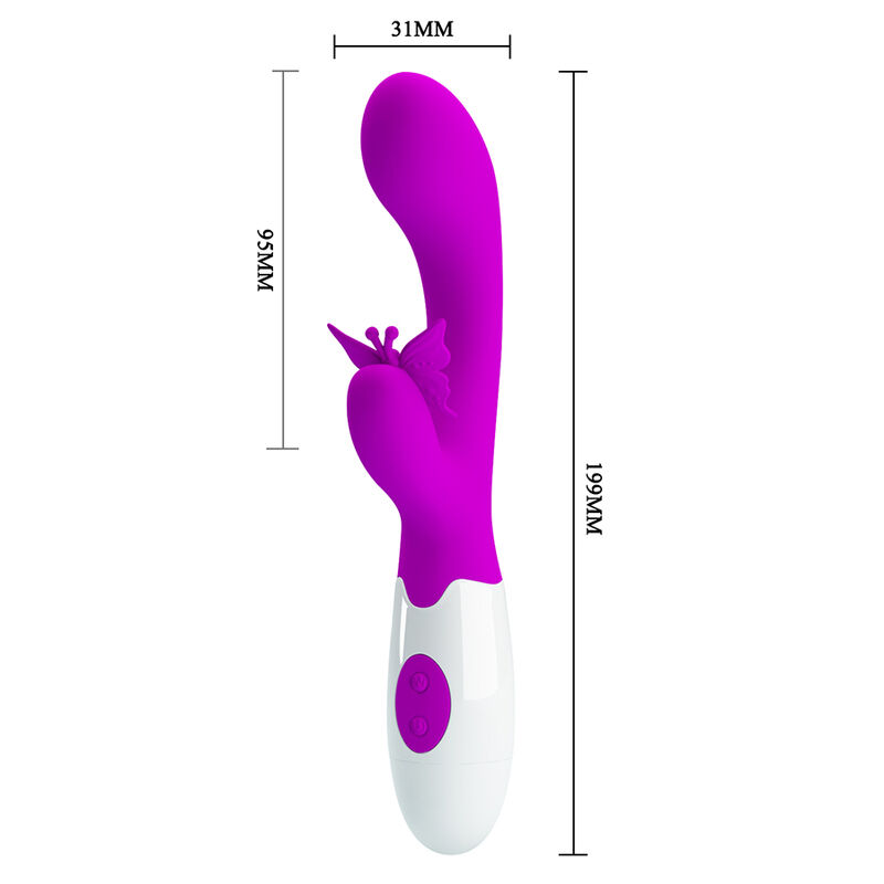 Pretty Love-Butterfly Kiss Vibrator Rabbit 30 Funktionen Lila · Vibratoren (Bild 9)