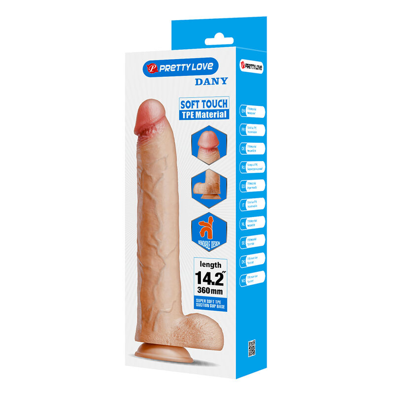 Pretty Love-Dany Dildo Realist Flexible 36 cm Natural · Sextoys (Bild 6)