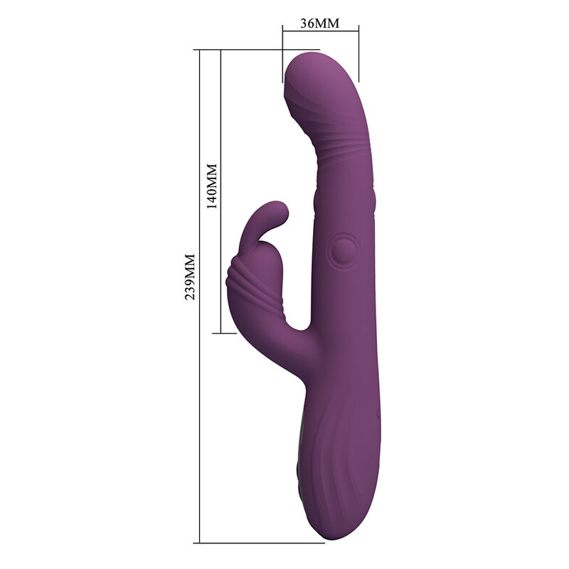 Pretty Love-Dee Vibrator multifunktionale Hase Lila · Vibratoren (Bild 2)
