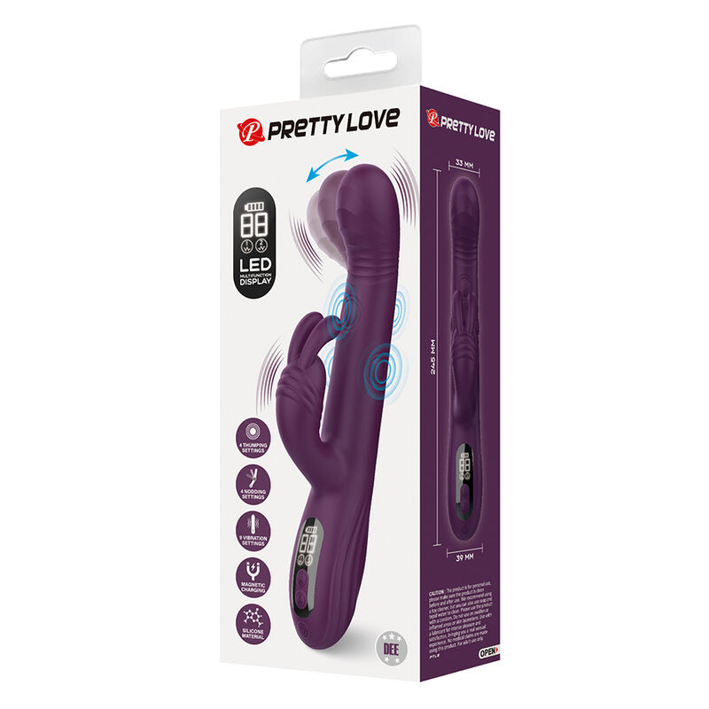Pretty Love-Dee Vibrator multifunktionale Hase Lila · Vibratoren (Bild 3)