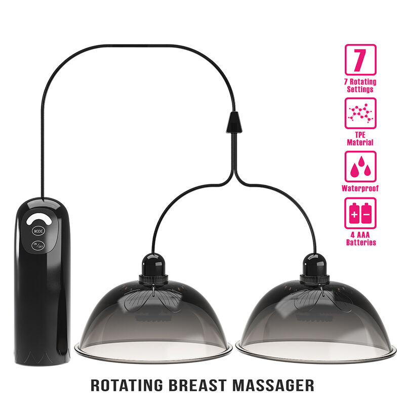 Pretty Love-Stimulator Saug- und Drehung Schwarz · Vibratoren