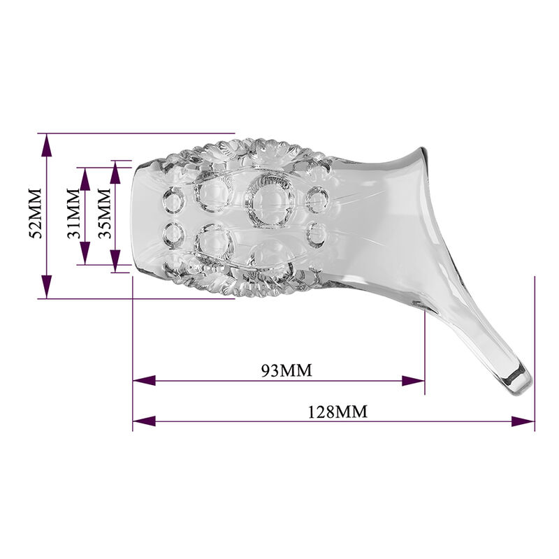 Pretty Love-Geraldine Penishülle Textured Transparent · Sextoys (Bild 6)