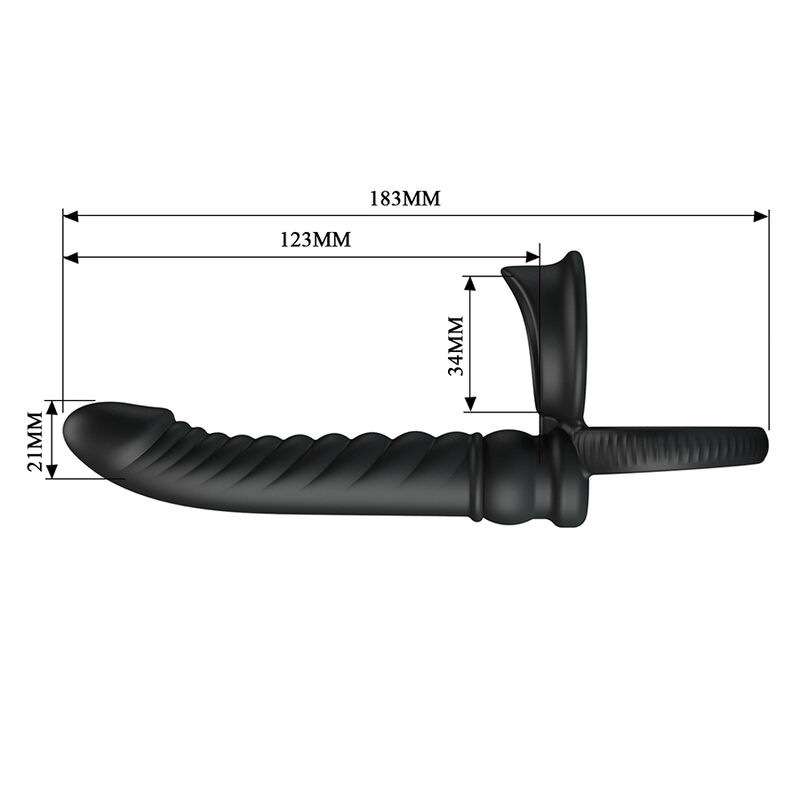 Pretty Love-Merritt Vibrator Anal mit Ring Schwarz · Sextoys (Bild 2)