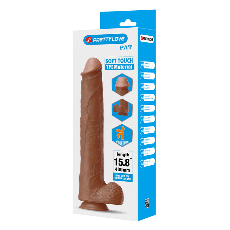 Pretty Love-Cuckold Dildo Realist Flexible 40 cm Braun · Sextoys (Bild 5)