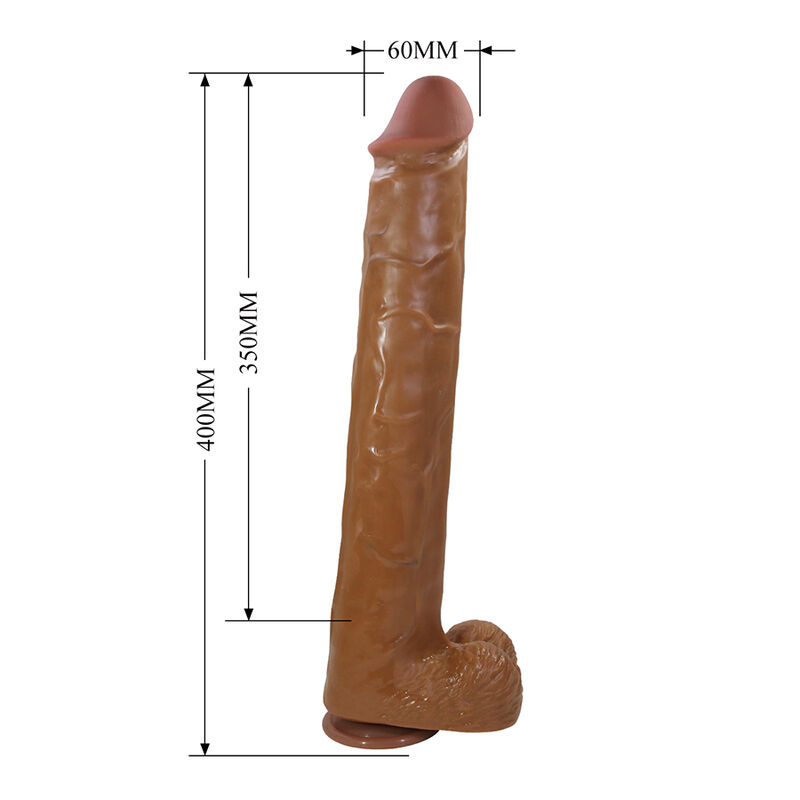 Pretty Love-Cuckold Dildo Realist Flexible 40 cm Braun · Sextoys (Bild 6)