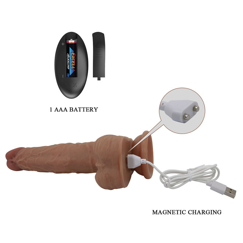 Pretty Love-Jonathan Vibrator Realistisch mit Spinta Braun · Vibratoren (Bild 9)