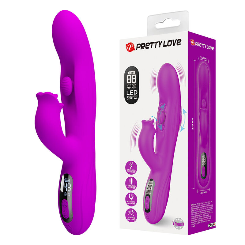 Pretty Love-Yalanda Vibrator Hase schwingende Lila LED · Vibratoren (Bild 3)