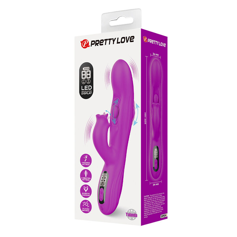 Pretty Love-Yalanda Vibrator Hase schwingende Lila LED · Vibratoren (Bild 8)