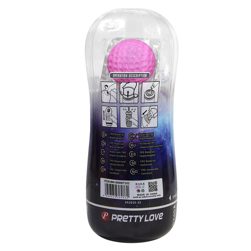 Pretty Love-Masturbator Cup 360 Textur Transparent · Sextoys (Bild 6)