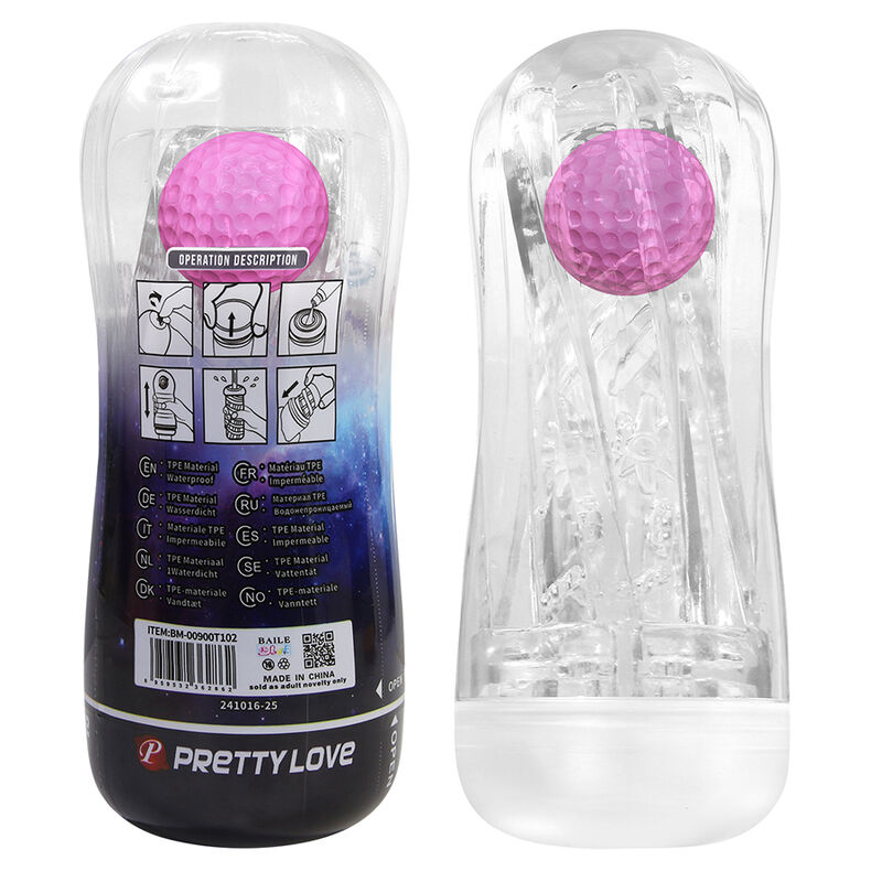Pretty Love-Masturbator Cup 360 Textur Transparent · Sextoys (Bild 9)