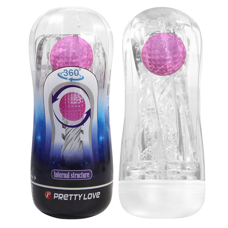 Pretty Love-Masturbator Cup 360 Textur Transparent · Sextoys