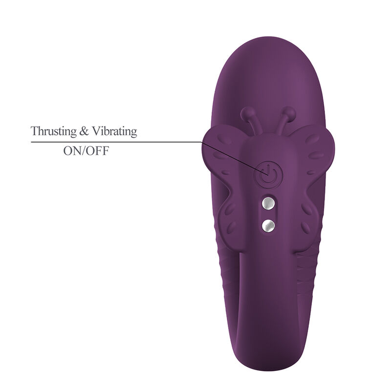Pretty Love-Klay Ei Vibrator mit Drücken und Anwendung Lila · Vibratoren (Bild 6)