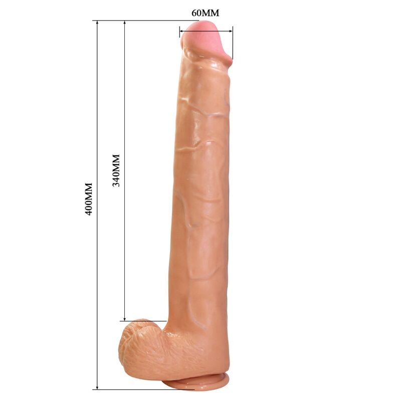 Pretty Love-Rael Dildo Realistisch Flexibel 40 cm Braun · Sextoys (Bild 8)