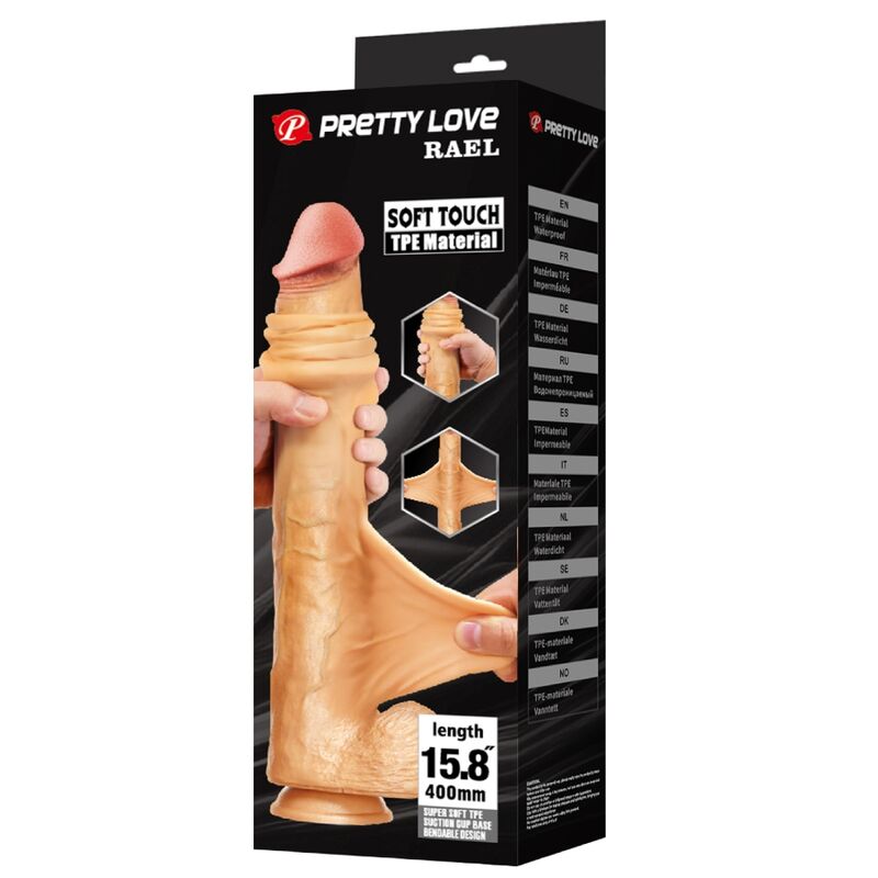 Pretty Love-Rael Dildo Realistisch Flexibel 40 cm Braun · Sextoys (Bild 9)