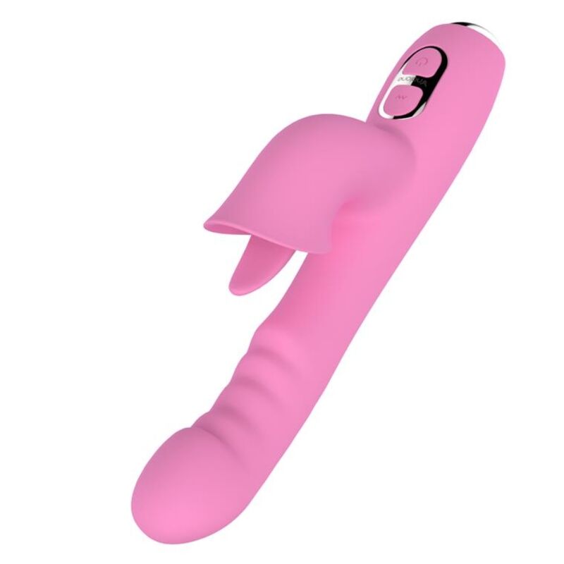 Nalone-T-May Rabbit Vibrator mit Stoß- und Oszillationsfunktion Rosa