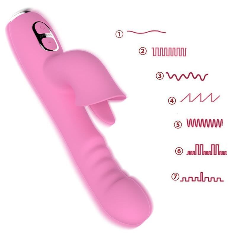 Nalone-T-May Vibrator Kaninchen mit Schub und Schwingen Rosa · Vibratoren (Bild 9)
