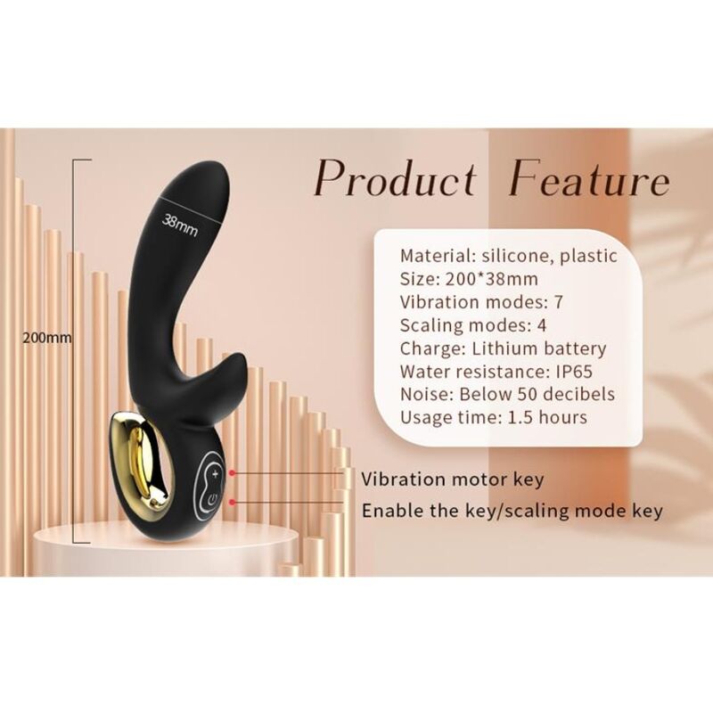 Nalone-Lulu Vibrator Kaninchen mit Spinta Schwarz · Vibratoren (Bild 8)