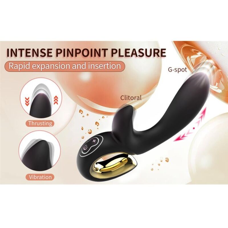 Nalone-Lulu Vibrator Kaninchen mit Spinta Schwarz · Vibratoren (Bild 5)
