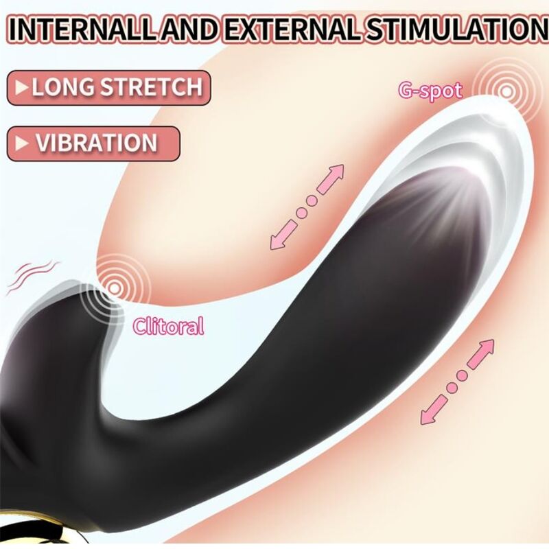 Nalone-Lulu Vibrator Kaninchen mit Spinta Schwarz · Vibratoren (Bild 4)
