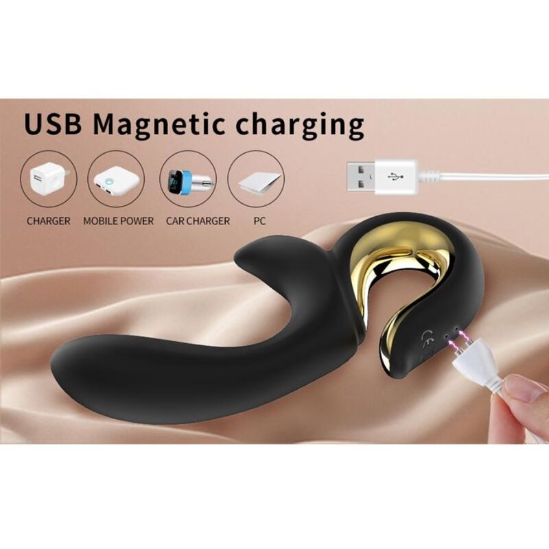 Nalone-Lulu Vibrator Kaninchen mit Spinta Schwarz · Vibratoren (Bild 3)