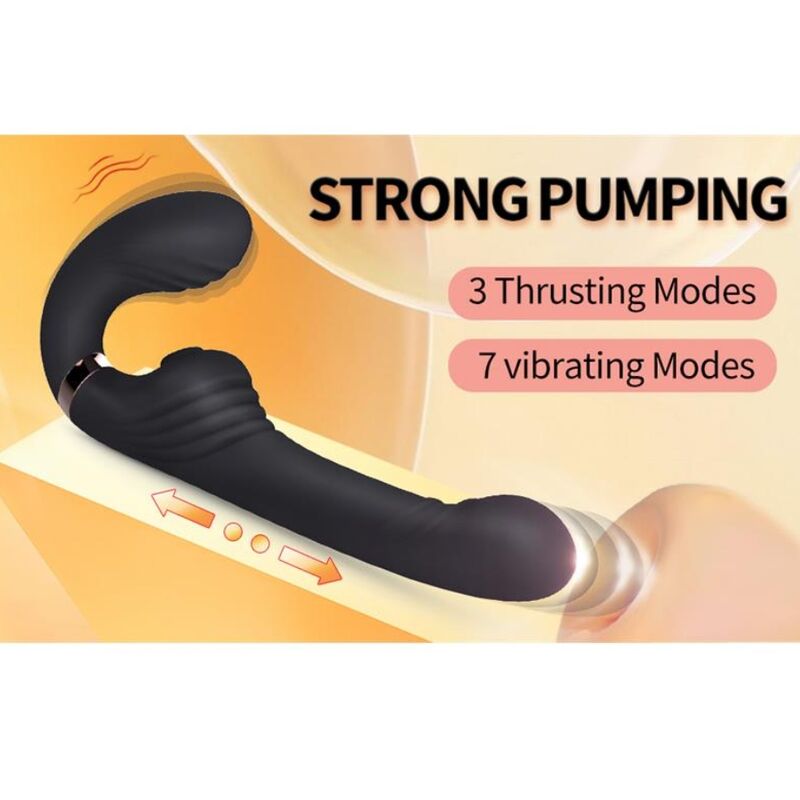 Nalone-Allow Doppel Vibrator mit Drehung und Schub Schwarz · Vibratoren (Bild 4)