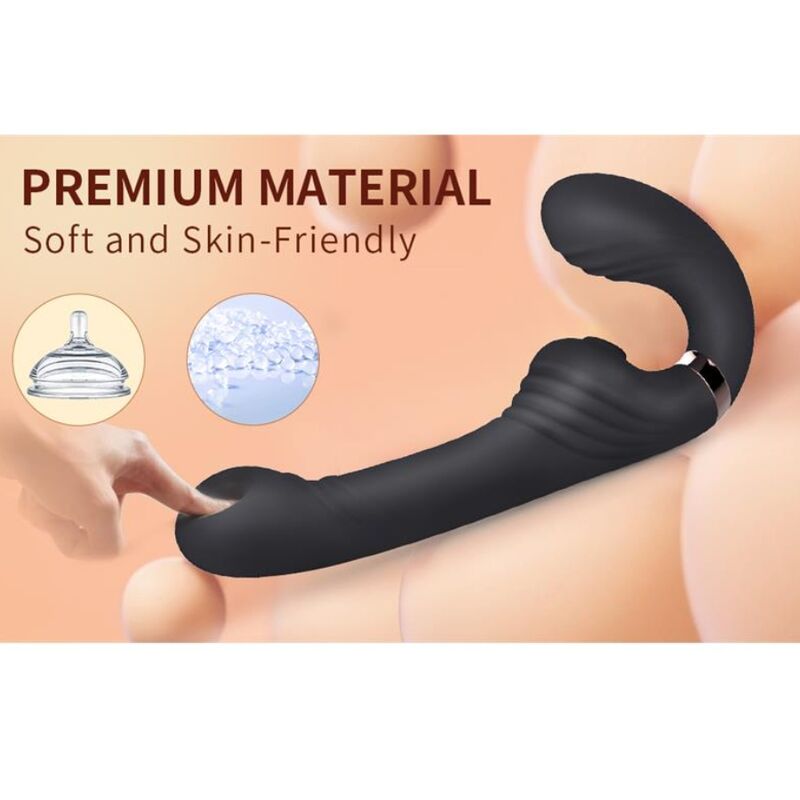 Nalone-Allow Doppel Vibrator mit Drehung und Schub Schwarz · Vibratoren (Bild 5)