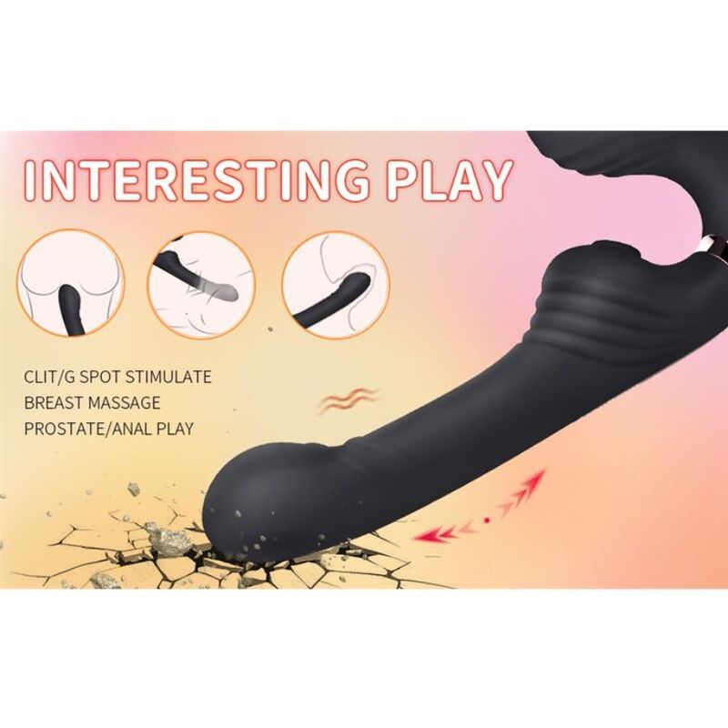 Nalone-Allow Doppel Vibrator mit Drehung und Schub Schwarz · Vibratoren (Bild 6)
