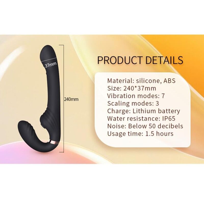 Nalone-Allow Doppel Vibrator mit Drehung und Schub Schwarz · Vibratoren (Bild 8)